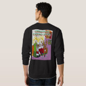 Kerst Casino Style, zwart sweatshirt achterzijde (Achterkant volledig)