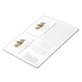 Kerst Categorieën A tot Z Tear Away Games Notitieblok (Schuin)