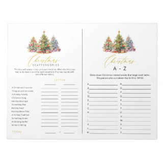 Kerst Categorieën A tot Z Tear Away Games Notitieblok