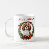 Kerst Cavalier King Charles Hondentekst Mok (Links)
