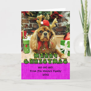 Kerst - Cavalier King Charles Spaniel - Meyers Feestdagen Kaart