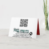 Kerst - Cavalier - Sweet Pea, Lily, Roos Poppy Feestdagen Kaart (Achterkant)