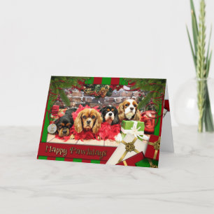 Kerst - Cavalier - Sweet Pea, Lily, Roos Poppy Feestdagen Kaart