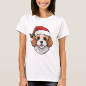 Kerst Cavapoo Cavoodle T-shirt - Blenheim (Voorkant)