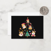 Kerst Cavia's Kerstboom Vakantie Grappig Anim Notitiekaartje (Voorkant / Achterkant in situ)