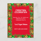 Kerst Celebration samenkomst Briefkaart (Voorkant)