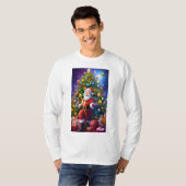 Kerst Celebration T-shirt met een Splash of Color (Voorkant volledig)