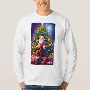 Kerst Celebration T-shirt met een Splash of Color
