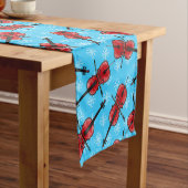 Kerst Cello Cellist Muzikant Patroon Korte Tafelloper (Voorbeeld)