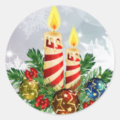 Kerst Centraal stuk Stickers Envelope Seals (Voorkant)