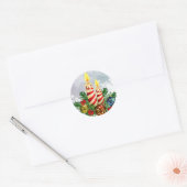 Kerst Centraal stuk Stickers Envelope Seals (Envelop)