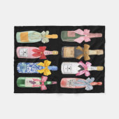 Kerst Champagnet Koel Gl Coquette Fles Fleece Deken (Voorkant (Horizontaal))
