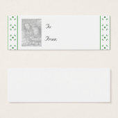  Kerst/Chanoeka Foto Gift Label Mini Visitekaartjes (Voorkant /achterkant)