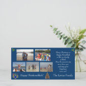 Kerst/Chanoeka Foto Vakantie Kaart (Staand voorkant)