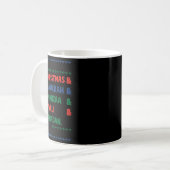 Kerst Chanoeka Kwanzaa Diwali Ramadan Funny Ug Koffiemok (Voorkant links)