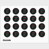 Kerst Chanoeka Kwanzaa Diwali Ramadan Funny Ug Ronde Sticker (Vel)