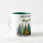 Kerst Charm Mok • Voeg Uw Merknaam Toe (Voorkant links)