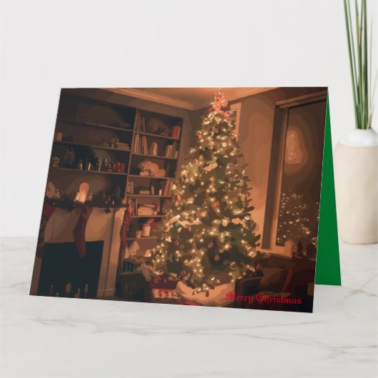 Kerst Charme Kaart (Voorkant)