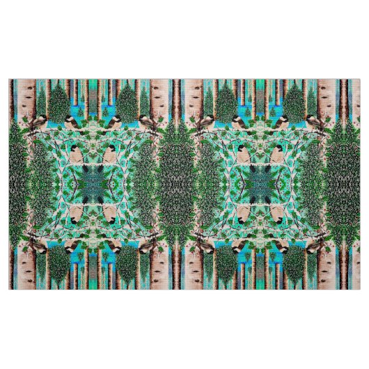 Kerst Chatter Chickadees Stof 1 (Fat Quarter)