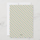 Kerst Checkeredbord Kerstmenu Kaart - Groen (Achterkant)