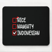 Kerst Checklist Leuke Stoute Indonesische Jongen G Muismat (Voorkant)