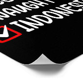 Kerst Checklist Leuke Stoute Indonesische Jongen G Poster (Hoek)