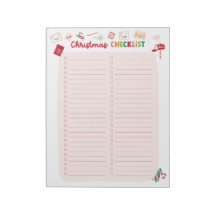 Kerst Checklist Twee-kolommen Feestelijk Notitiebl