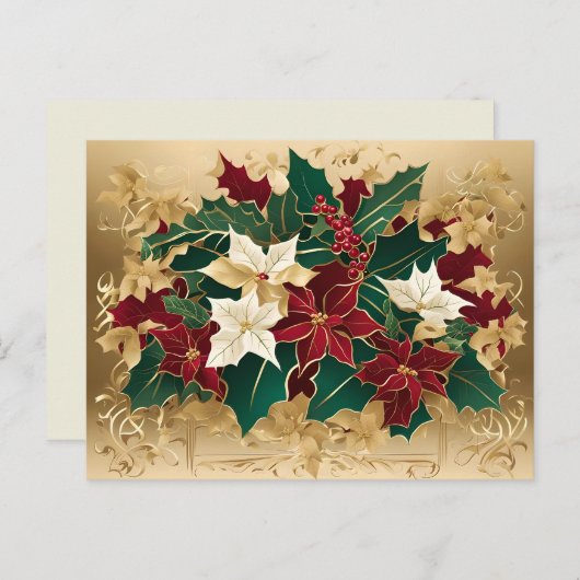 kerst-cheer-briefkaart briefkaart (Voorkant / Achterkant)