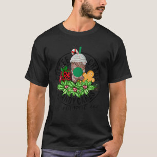 Kerst Cheer Candy Canes Koffie Chaos Grappig Gif T-shirt