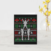 Kerst Cheer Cheerleader Geschenk Kaart (Gele Bloem)