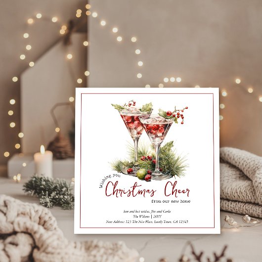 Kerst Cheer Cocktails Nieuw Home Kerst Feestdagenkaart