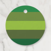 Kerst Cheer Green Stripes Vakantie Bedankjes Labels (Achterkant)