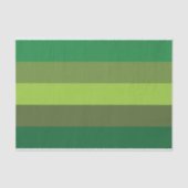 Kerst Cheer Green Stripes Vakantie Tissue Papier (Voorkant)