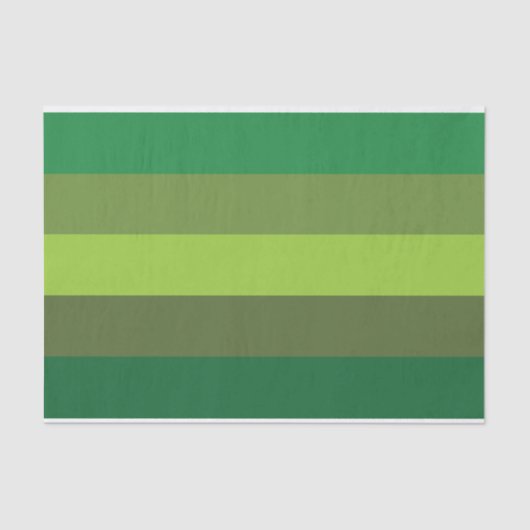 Kerst Cheer Green Stripes Vakantie Tissue Papier (Voorkant)