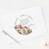 Kerst Cheer Heet Cacaopoeder Mix Stickers (Envelop)
