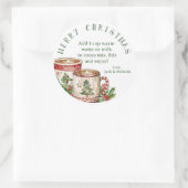 Kerst Cheer Heet Cacaopoeder Mix Stickers (Tas)