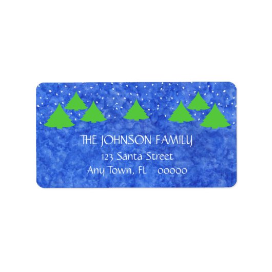 Kerst Cheer in Royal en Lime Green Etiket (Voorkant)