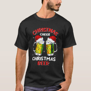 Kerst Cheer Kerstbier Xmas Tree Lights Me T-shirt