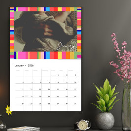 Kerst Cheer Kleurrijke Afbeelding Kalender