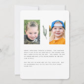 Kerst Cheer Moderne Collage Foto Rond (Achterkant)