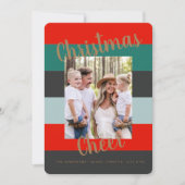 Kerst Cheer Moderne Collage Foto Rond (Voorkant)