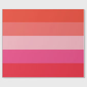 Kerst Cheer Red Stripes Vakantie inpakpapier (Vlak)