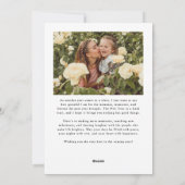 Kerst Cheer Script Witte Kerst Foto Feestdagenkaart (Achterkant)