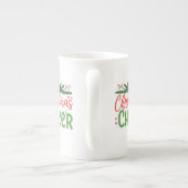 Kerst Cheer Specialty Bone China Mok Ontwerp (Achterkant)