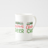 Kerst Cheer Specialty Bone China Mok Ontwerp (Voorkant rechts)