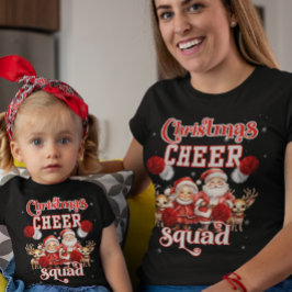 Kerst Cheer Squad, Cheerleader Group Matching T-shirt