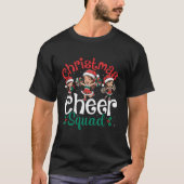 Kerst Cheer Squad Cheerleading Santa Cheerlead T-shirt (Voorkant)