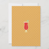 Kerst Cheers Vakantie Cocktail Party Uitnodiging (Achterkant)