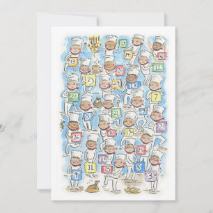 Kerst Chefs Advent Kaart