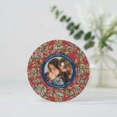 Kerst Cherry Vakantie Foto Ronde Kaart (Staand voorkant)